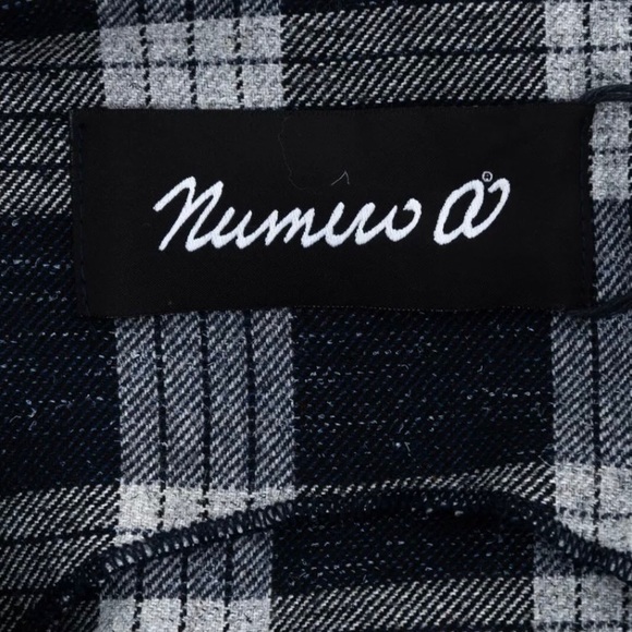 NUMERO 00 Longline Gilet Tartan Pattern V-Neck - Picture 5 of 8